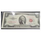 1953 RED SEAL $2 NOTE - NICE CONDITION! 1953 RED SEAL $2 NOTE - NICE CONDITION!