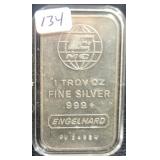 ENGELHARD - 1 OZ SILVER INGOT ENGELHARD - 1 OZ SILVER INGOT
