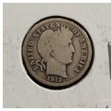 1912 BARBER DIME 1912 BARBER DIME