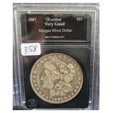 1887-O MORGAN SILVER DOLLAR - CERTIFIED VERY GOOD 1887-O MORGAN SILVER DOLLAR - CERTIFIED VERY GOOD