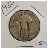 1930 STANDING LIBERTY QUARTER 1930 STANDING LIBERTY QUARTER