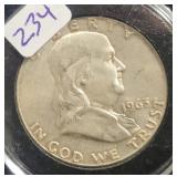 1963 FRANKLIN HALF DOLLAR 1963 FRANKLIN HALF DOLLAR