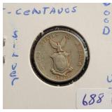 1945-S PHILIPPINES SILVER 5 CENTAVOS 1945-S PHILIPPINES SILVER 5 CENTAVOS