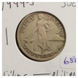 1944-S PHILIPPINES SILVER 50 CENTAVOS 1944-S PHILIPPINES SILVER 50 CENTAVOS