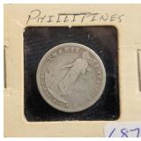 1908-S PHILIPPINES SILVER 20 CENTAVOS 1908-S PHILIPPINES SILVER 20 CENTAVOS