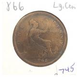 1866 BRITISH LARGE PENNY 1866 BRITISH LARGE PENNY