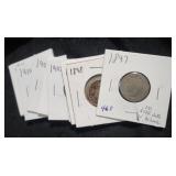 (10) DIFFERENT DATE LIBERTY "V" NICKELS (10) DIFFERENT DATE LIBERTY "V" NICKELS