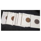 (13) ASSORTED INDIAN HEAD CENTS (13) ASSORTED INDIAN HEAD CENTS