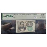 10 CENTS - FIFTH ISSUE FRACTIONAL CURRENCY - PMG: 10 CENTS - FIFTH ISSUE FRACTIONAL CURRENCY - PMG: