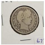 1908-O BARBER QUARTER 1908-O BARBER QUARTER