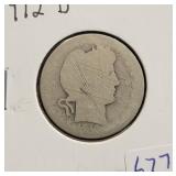 1912-D BARBER QUARTER 1912-D BARBER QUARTER