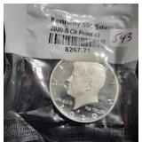 2020-S SILVER KENNEDY HALF DOLLAR - PROOF63 - 2020-S SILVER KENNEDY HALF DOLLAR - PROOF63 -