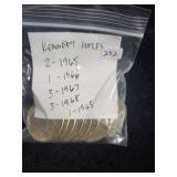 (10) 40% SILVER KENNEDY HALF DOLLARS: 1965-1969 (10) 40% SILVER KENNEDY HALF DOLLARS: 1965-1969