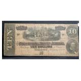 $10 - 1864 CONFEDERATE STATES OF AMERICA NOTE $10 - 1864 CONFEDERATE STATES OF AMERICA NOTE