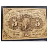 5 CENTS - FIRST ISSUE FRACTIONAL CURRENCY 5 CENTS - FIRST ISSUE FRACTIONAL CURRENCY