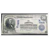 $20 - 1905 NATIONAL BROOKVILLE BANK OF INDIANA $20 - 1905 NATIONAL BROOKVILLE BANK OF INDIANA
