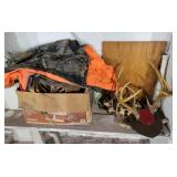 CONTENTS OF SHELVES ACROSS BACK WALL: