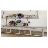 18 FT. ALUMINUM EXTENSION LADDER, NUTS,