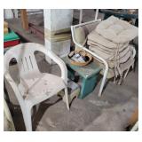 CHAIRS, STEP STOOL AND IV STAND