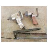 2 AIR IMPACT WRENCHES AND GREASE GUN