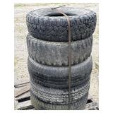 5- ASSORTED TIRES AND WHEELS 5- ASSORTED TIRES AND WHEELS