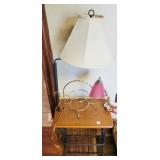 END TABLE/FLOOR LAMP/MAGAZINE RACK AND END TABLE/FLOOR LAMP/MAGAZINE RACK AND