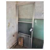 ALUMINUM STORM DOOR AND GLASS PANELS ALUMINUM STORM DOOR AND GLASS PANELS