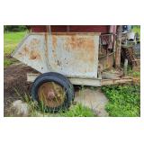 FEED WAGON WITH DUMP BED - NEEDS TIRES FEED WAGON WITH DUMP BED - NEEDS TIRES