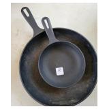2 CAST IRON SKILLETS 2 CAST IRON SKILLETS