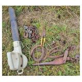 BOOMER CHAIN, TIN SNIPS, HORSE SHOES, CRAFTSMAN BOOMER CHAIN, TIN SNIPS, HORSE SHOES, CRAFTSMAN