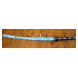 FANTASY SAMURI SWORD W/BLUE SCABBARD FANTASY SAMURI SWORD W/BLUE SCABBARD