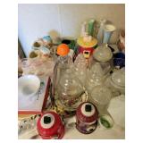 COLLECTION OF GLASS CONTAINERS, CERAMIC COLLECTION OF GLASS CONTAINERS, CERAMIC