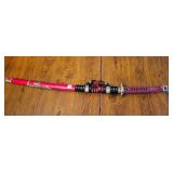 FANTASY SAMURI SWORD W/RED SCABBARD FANTASY SAMURI SWORD W/RED SCABBARD