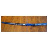 FANTASY SAMURI SWORD W/DARK BLUE SCABBARD FANTASY SAMURI SWORD W/DARK BLUE SCABBARD