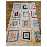 64" X 80" MACHINE SEWN PATTERN QUILT 64" X 80" MACHINE SEWN PATTERN QUILT