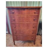 ANTIQUE BIRDS EYE MAPLE 5 DRAWER CHEST ANTIQUE BIRDS EYE MAPLE 5 DRAWER CHEST