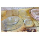 GLASS BAKING DISHES, PLATTERS, PYREX MEASURING GLASS BAKING DISHES, PLATTERS, PYREX MEASURING