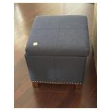 UPHOLSTERED FOOT STOOL WITH STORAGE