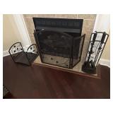 3 PIECE FIREPLACE SET