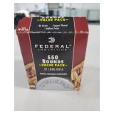 550 ROUNDS FEDERAL 22 LR AMMUNITION