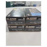 200 ROUNDS BLAZER 9 MM LUGER AMMUNITION