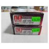 40 ROUNDS HORNADY 308 WIN AMMUNITION