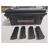 4 9MM GLOCK 15 ROUND MAGAZINES IN PLASTIC