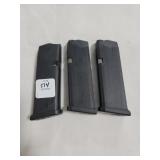 3 GLOCK 40 CAL. 13 ROUND MAGAZINES