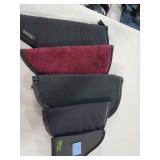 5 ASSORTED SOFT SIDE HAND GUN CASES