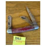 CASE 10 DOT 3 BLADE KNIFE