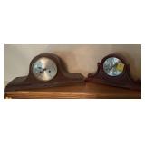 2 MANTEL CLOCKS