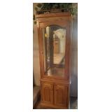 OAK CURIO CABINET