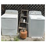 UNTESTED WASHER, DRYER, LADDER AND ITEMS