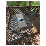 PATIO TABLE AND CHAIRS
